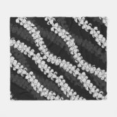 Hawaiian Print Puakenikeni lei Fleece Deken (Voorkant (Horizontaal))