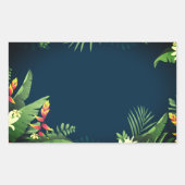 Hawaiian Print Rechthoekige Sticker (Voorkant)