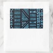 Hawaiian Print Rechthoekige Sticker (Tas)