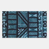 Hawaiian Print Rechthoekige Sticker (Voorkant)