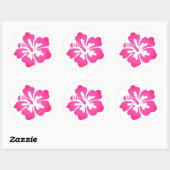 Hawaiian Print Ronde Sticker (Vel)