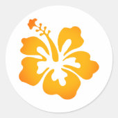 Hawaiian Print Ronde Sticker (Voorkant)