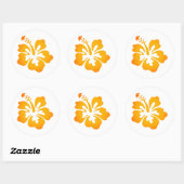 Hawaiian Print Ronde Sticker (Vel)
