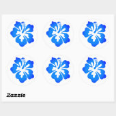 Hawaiian Print Ronde Sticker (Vel)