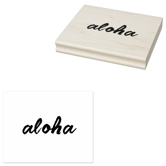 Hawaiian Print Rubberstempel (Gestempeld)