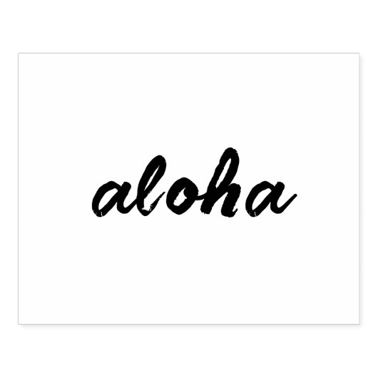 Hawaiian Print Rubberstempel (Afrduk)