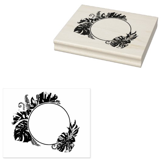 Hawaiian Print Rubberstempel (Gestempeld)