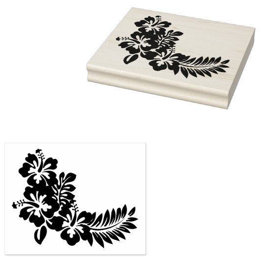 Hawaiian Print Rubberstempel (Gestempeld)