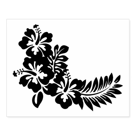 Hawaiian Print Rubberstempel (Afrduk)