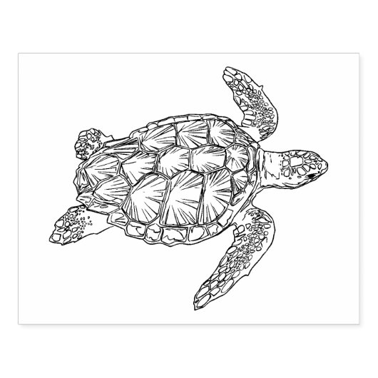 Hawaiian Print Rubberstempel (Afrduk)