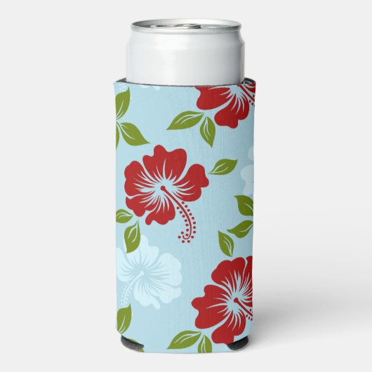 Hawaiian Print Seltzer Blikjeskoeler (Seltzer Achterkant)