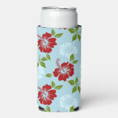 Hawaiian Print Seltzer Blikjeskoeler (Seltzer Voorkant)