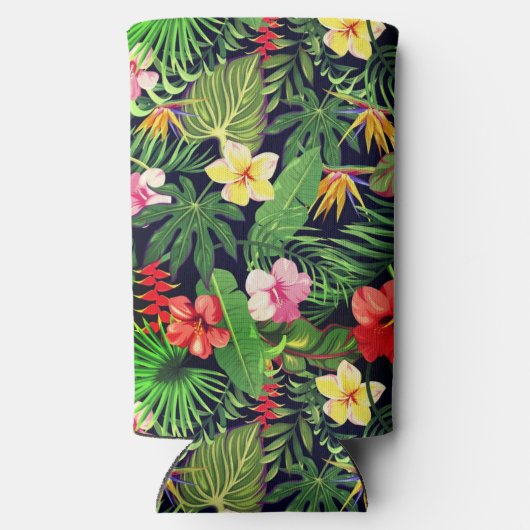 Hawaiian Print Seltzer Blikjeskoeler (Achterkant)