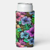 Hawaiian Print Seltzer Blikjeskoeler (Seltzer Voorkant)