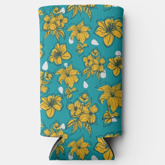 Hawaiian Print Seltzer Blikjeskoeler (Voorkant)