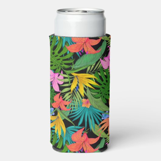 Hawaiian Print Seltzer Blikjeskoeler (Seltzer Achterkant)