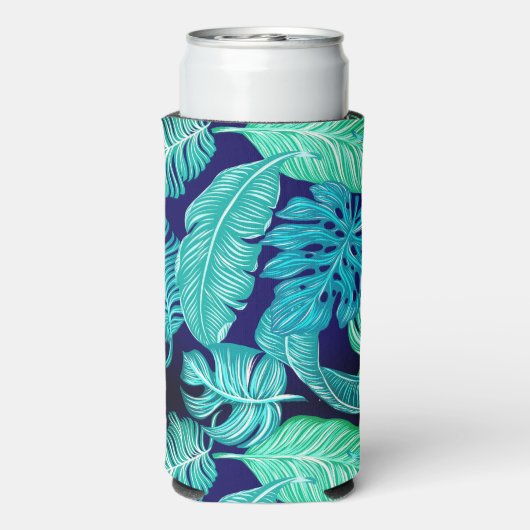 Hawaiian Print Seltzer Blikjeskoeler (Seltzer Achterkant)