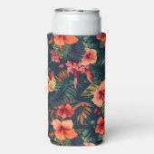 Hawaiian Print Seltzer Blikjeskoeler (Seltzer Achterkant)