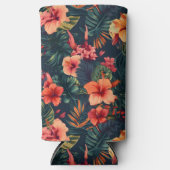 Hawaiian Print Seltzer Blikjeskoeler (Voorkant)