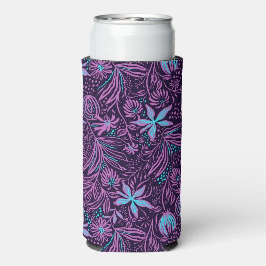 Hawaiian Print Seltzer Blikjeskoeler (Seltzer Achterkant)