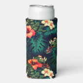 Hawaiian Print Seltzer Blikjeskoeler (Seltzer Voorkant)