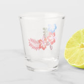 Hawaiian Print Shot Glas (Achterkant)