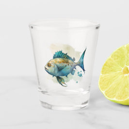 Hawaiian Print Shot Glas