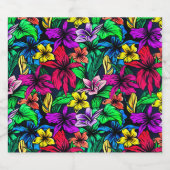 Hawaiian Print Sparkling Wijnetiket (Enkel label)