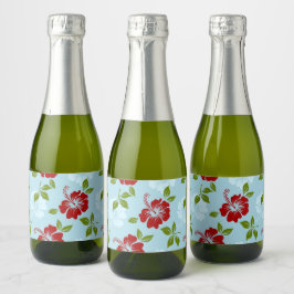 Hawaiian Print Sparkling Wijnetiket