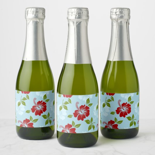 Hawaiian Print Sparkling Wijnetiket (Flessen)