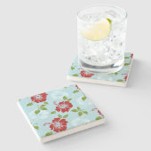 Hawaiian Print Stenen Onderzetter (Zijkant)