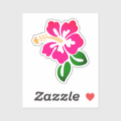 Hawaiian Print Sticker (Vel)