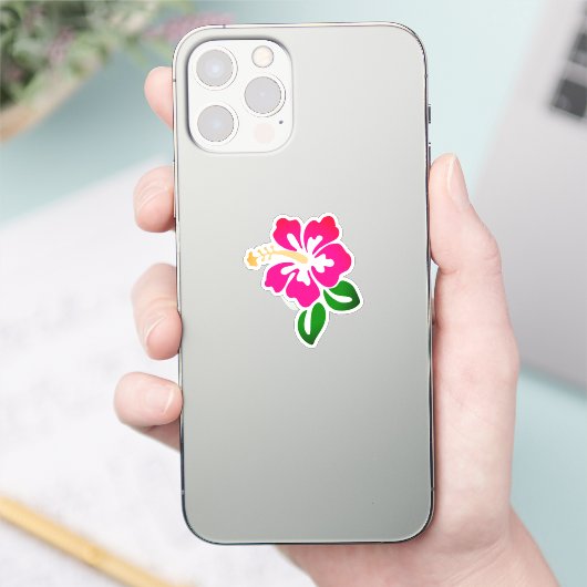 Hawaiian Print Sticker (Telefoon)