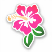 Hawaiian Print Sticker (Voorkant)
