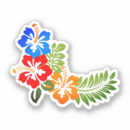 Hawaiian Print Sticker