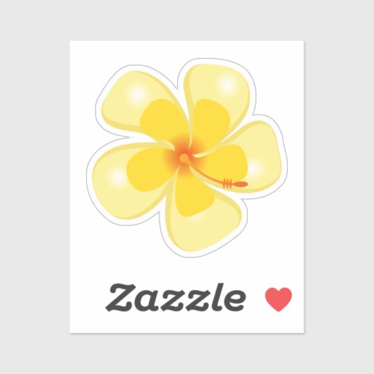 Hawaiian Print Sticker (Vel)