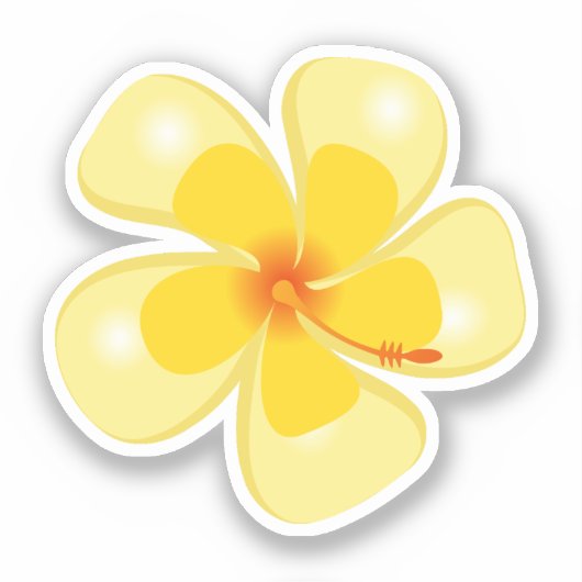 Hawaiian Print Sticker (Voorkant)