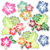 Hawaiian Print Sticker (Voorkant)