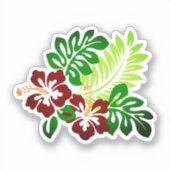 Hawaiian Print Sticker (Voorkant)