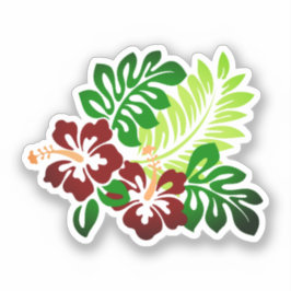 Hawaiian Print Sticker