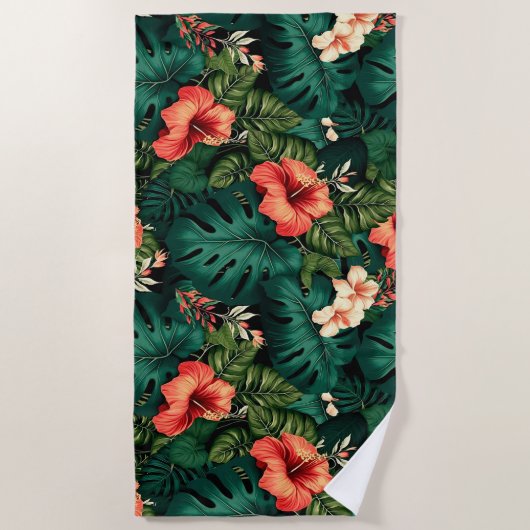 Hawaiian Print Strandlaken (Voorkant)