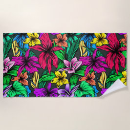 Hawaiian Print Strandlaken