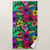 Hawaiian Print Strandlaken (Voorkant)