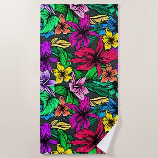 Hawaiian Print Strandlaken (Voorkant)