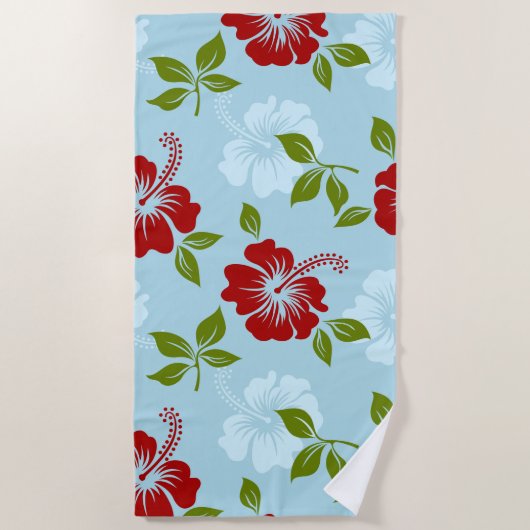 Hawaiian Print Strandlaken (Voorkant)