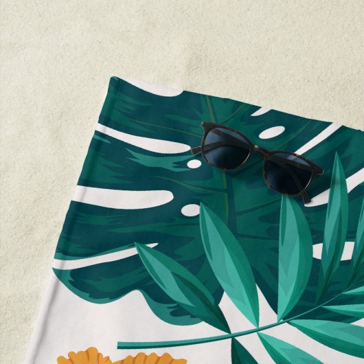 Hawaiian Print Strandlaken (In situ)