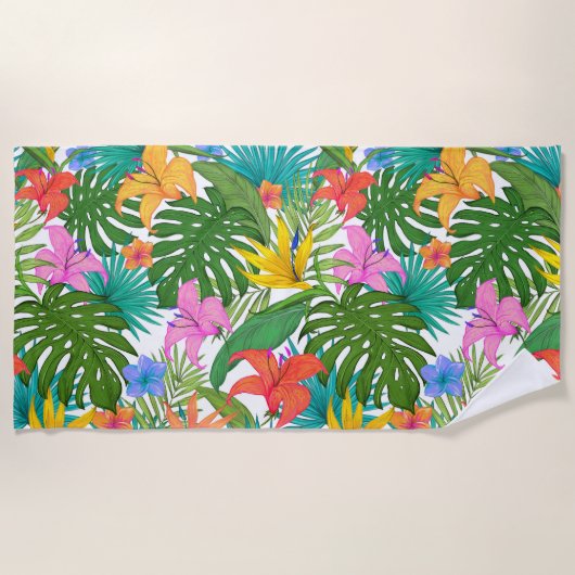 Hawaiian Print Strandlaken (Voorkant)