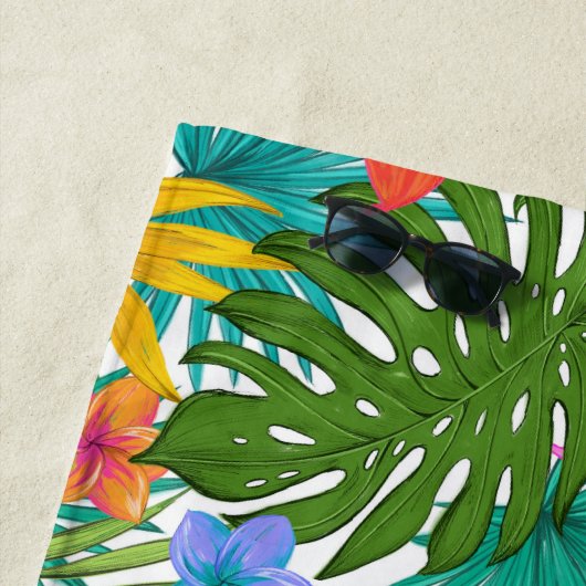 Hawaiian Print Strandlaken (In situ)