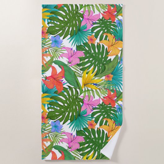 Hawaiian Print Strandlaken (Voorkant)