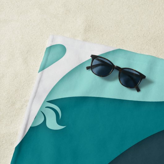 Hawaiian Print Strandlaken (In situ)